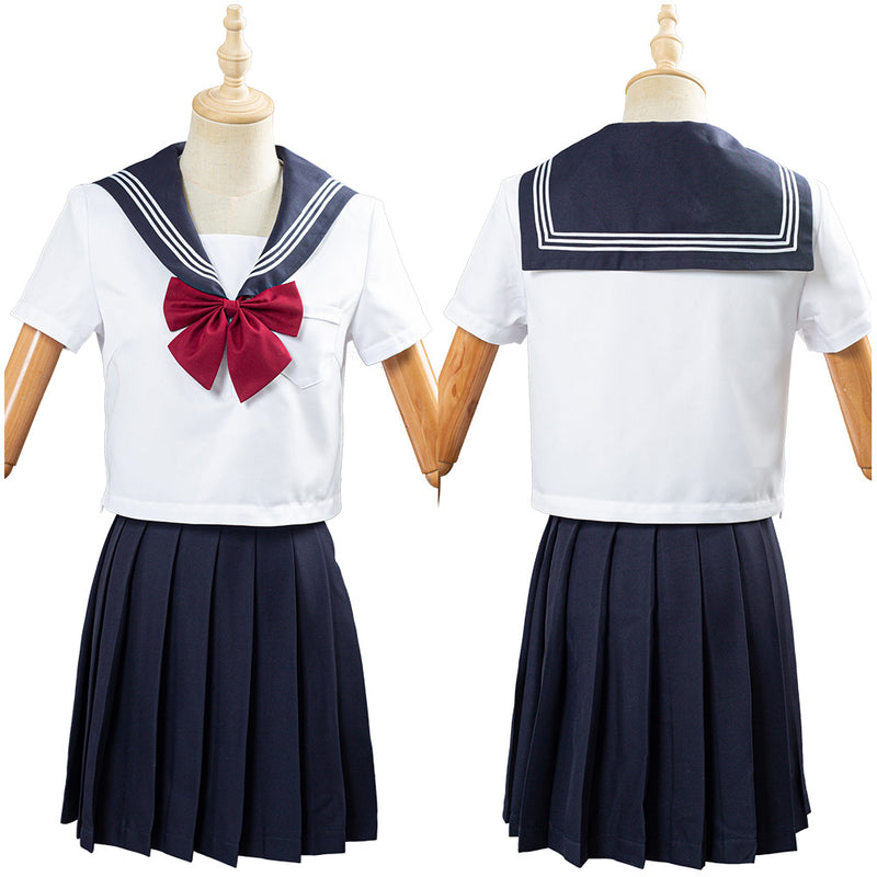 Summer Navy Sailor Suit Cosplay Top Skirt Outfit JK High School Uniform Class Uniform Students Clothing
