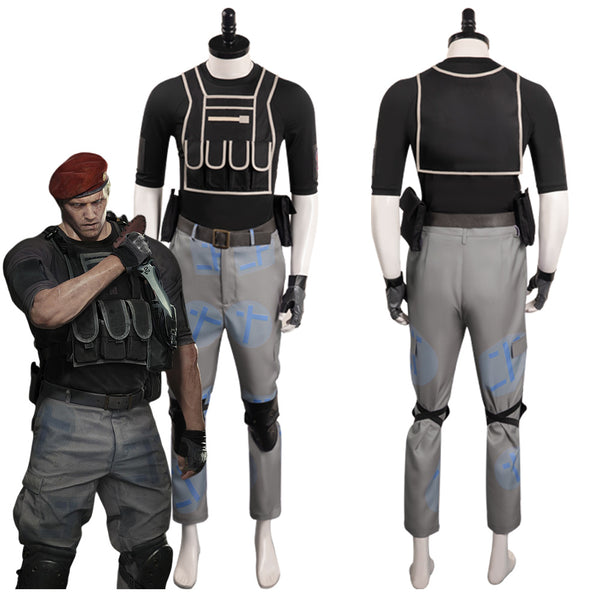 Jack Krauser Resident Evil 4 Remake Cosplay Costume Outfits Halloween Carnival Party Disguise Suit