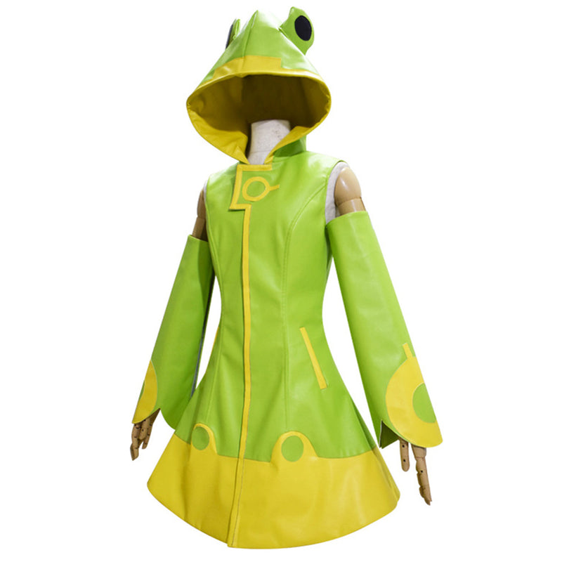Anime Card Captor Kinomoto Sakura Green Raincoat Halloween Carnival Party Suit Cosplay Costume