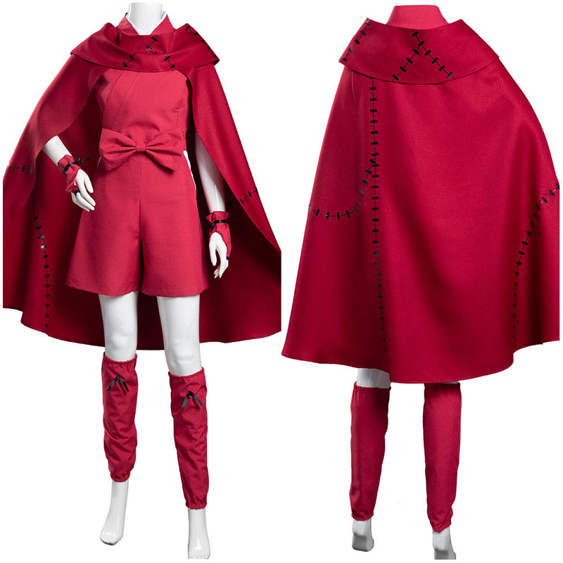 Anime Red Cloak Outfits Halloween Carnival Suit Cosplay Costume