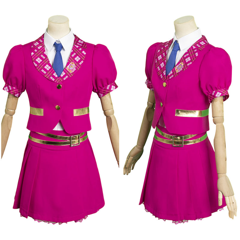 2023 Doll Movie Blair Willows Women Pink Uniform Outfits Party Carnival Halloween Cosplay Costume