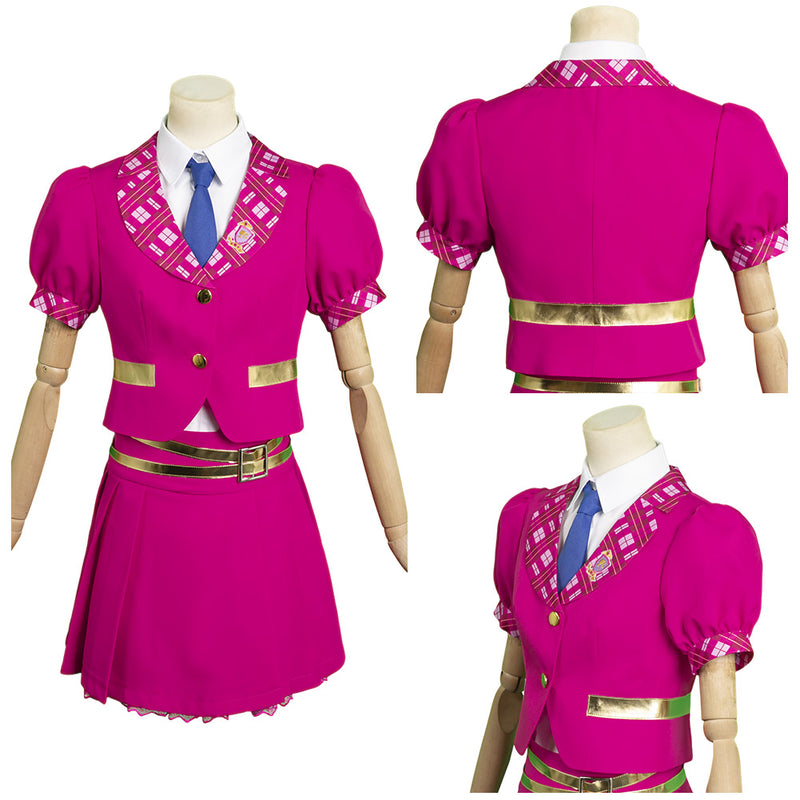 2023 Doll Movie Blair Willows Women Pink Uniform Outfits Party Carnival Halloween Cosplay Costume