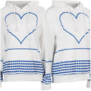 2023 Doll Movie Blue Striped Hoodie Sweatshirt Party Carnival Halloween Cosplay Costume