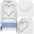 2023 Doll Movie Blue Striped Hoodie Sweatshirt Party Carnival Halloween Cosplay Costume