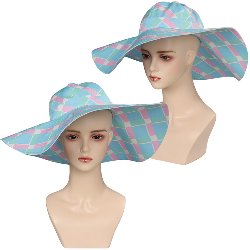 2023 Doll Movie Fashion matching Blue Female Hat Accessories Gifts Party Carnival Halloween Cosplay Costume