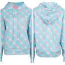 2023 Doll Movie Women Blue Plaid Hoodie Fashion Collocation Party Carnival Halloween Cosplay Costume
