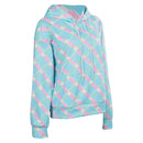 2023 Doll Movie Women Blue Plaid Hoodie Fashion Collocation Party Carnival Halloween Cosplay Costume