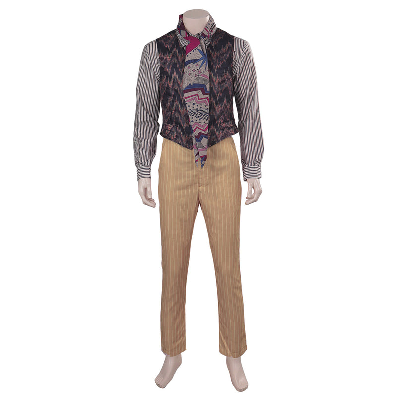 2023 Movie Wonka Cosplay Costume Willy Wonka Pants Coat Men Clothing Party  Suit