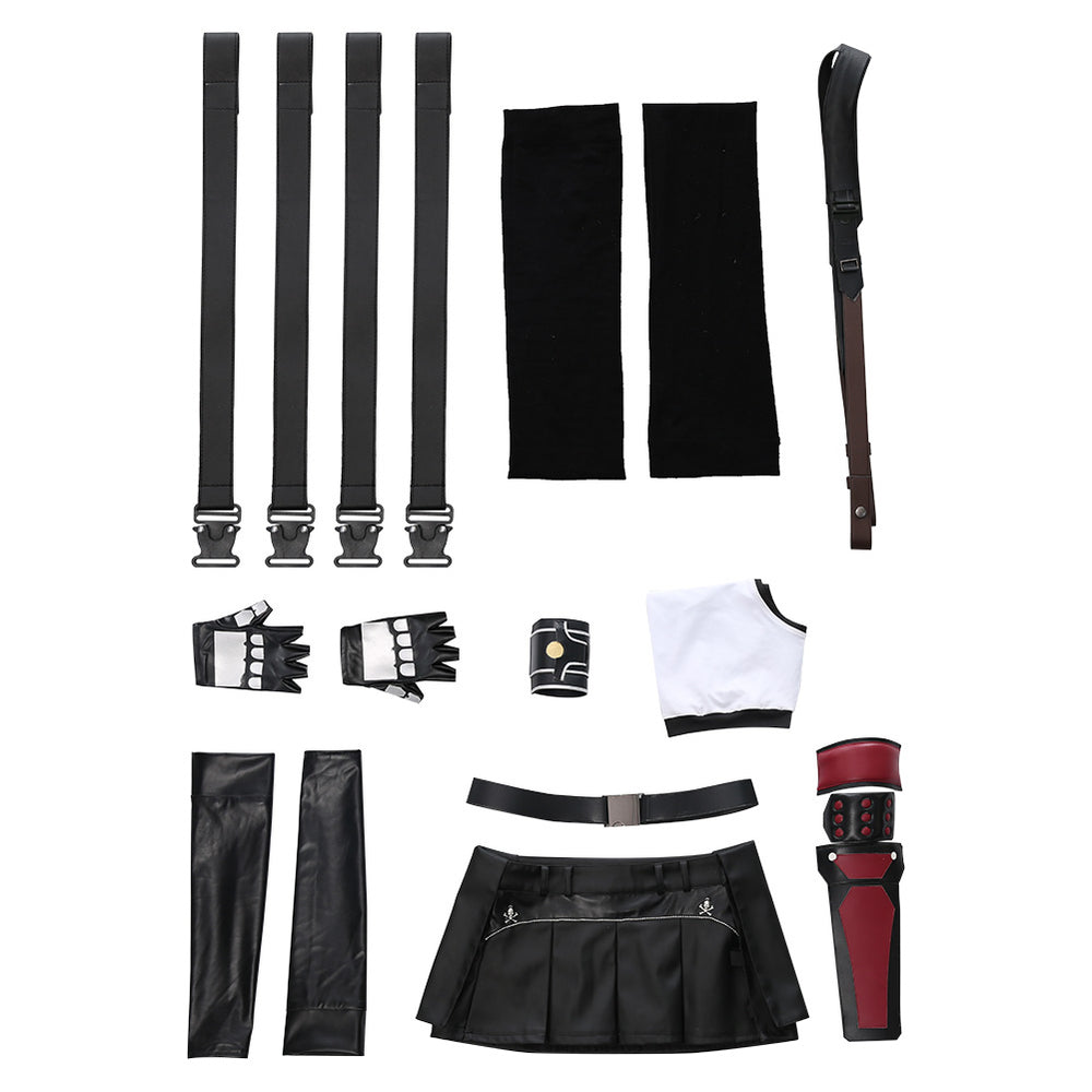 Final Fantasy VII FF7 Remake Tifa Lockhart Cosplay Costume Full Set Ga