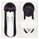 Yor Forger Long Black Cosplay Wig Carnival Halloween Hair