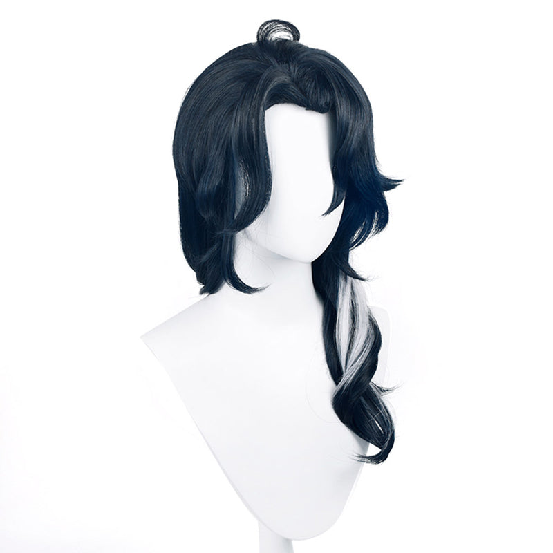 Genshin Impact Fatui Pantalone Cosplay Wig Heat Resistant Synthetic Hair Carnival Halloween Party Props