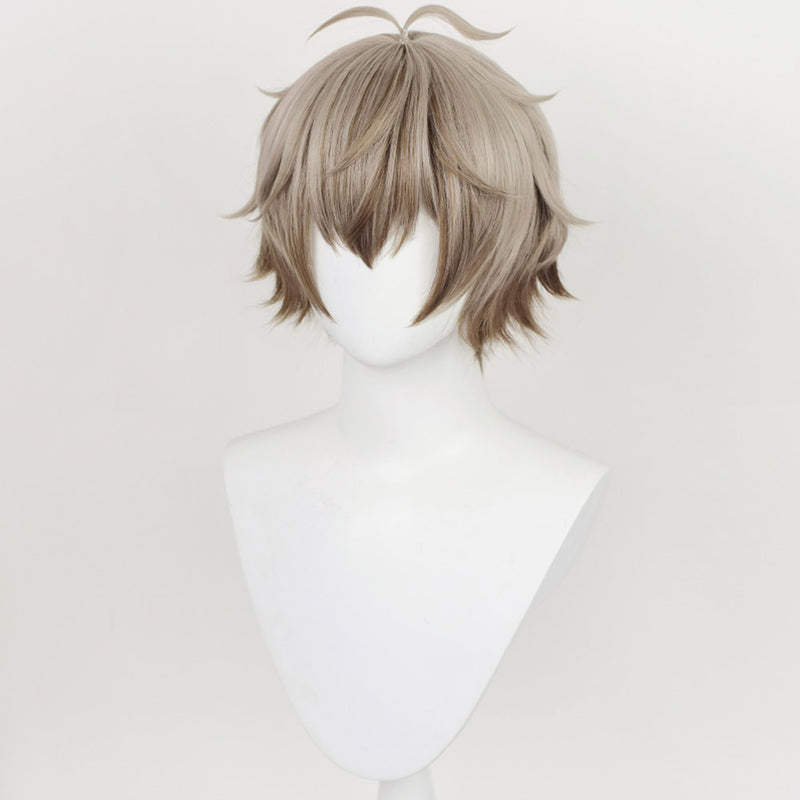Vtuber Alban Knox Cosplay Wig Heat Resistant Synthetic Hair Cosplay Props