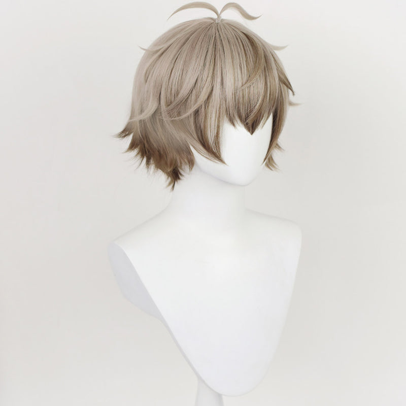 Vtuber Alban Knox Cosplay Wig Heat Resistant Synthetic Hair Cosplay Props