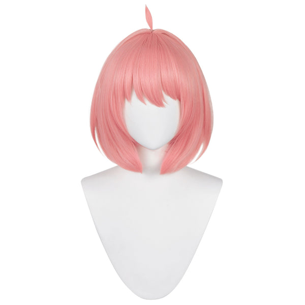 Pink Cosplay Wig Heat Resistant Synthetic Hair Carnival Halloween Party Props