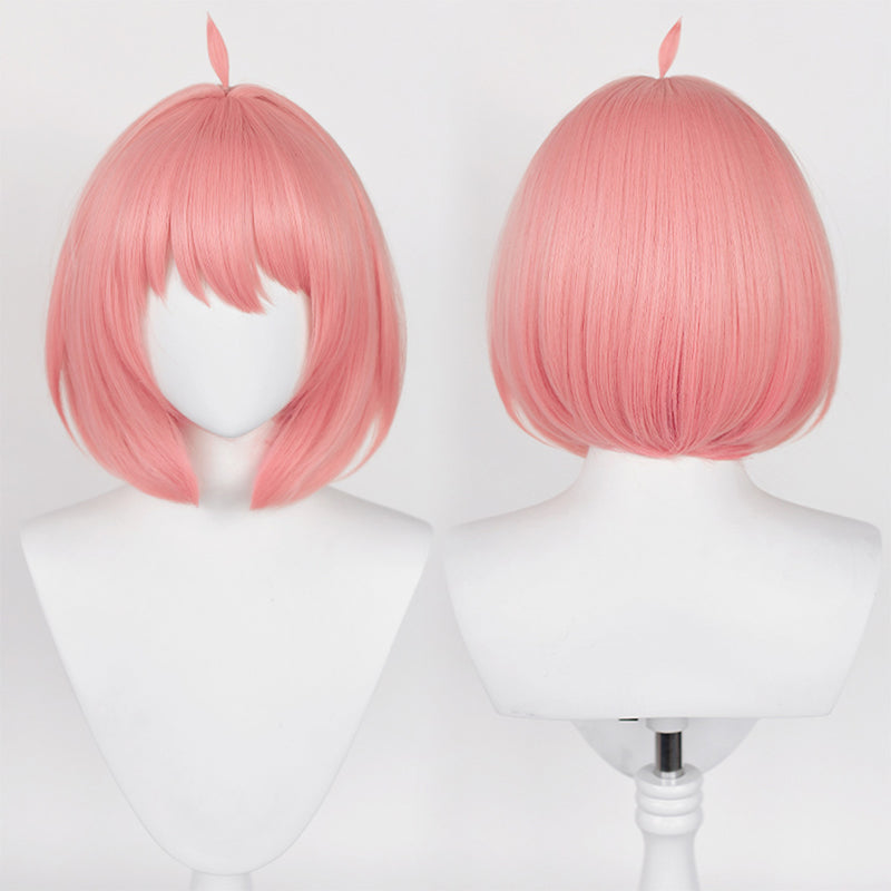 Pink Cosplay Wig Heat Resistant Synthetic Hair Carnival Halloween Party Props