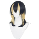 Haitani Ran Cosplay Wig Black Golden Hair Halloween Party Props