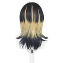 Haitani Ran Cosplay Wig Black Golden Hair Halloween Party Props