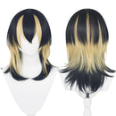 Haitani Ran Cosplay Wig Black Golden Hair Halloween Party Props