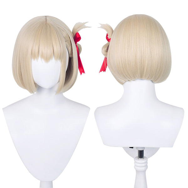 Lycoris Recoil Nishikigi Chisato Cosplay Wig Heat Resistant Synthetic Hair Carnival Halloween Party Props