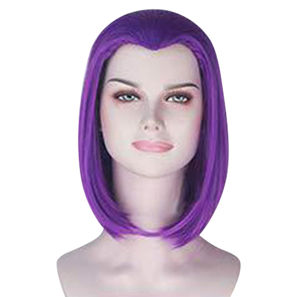 Teen Titans-Raven Cosplay Wig Heat Resistant Synthetic Hair Carnival Halloween Party Props