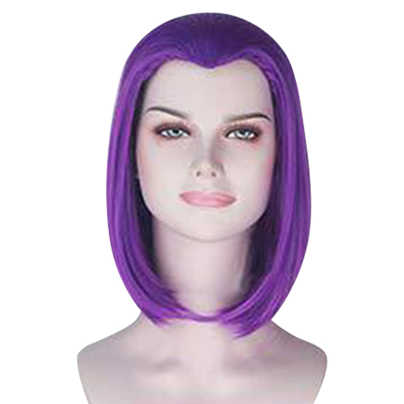 Teen Titans-Raven Cosplay Wig Heat Resistant Synthetic Hair Carnival Halloween Party Props