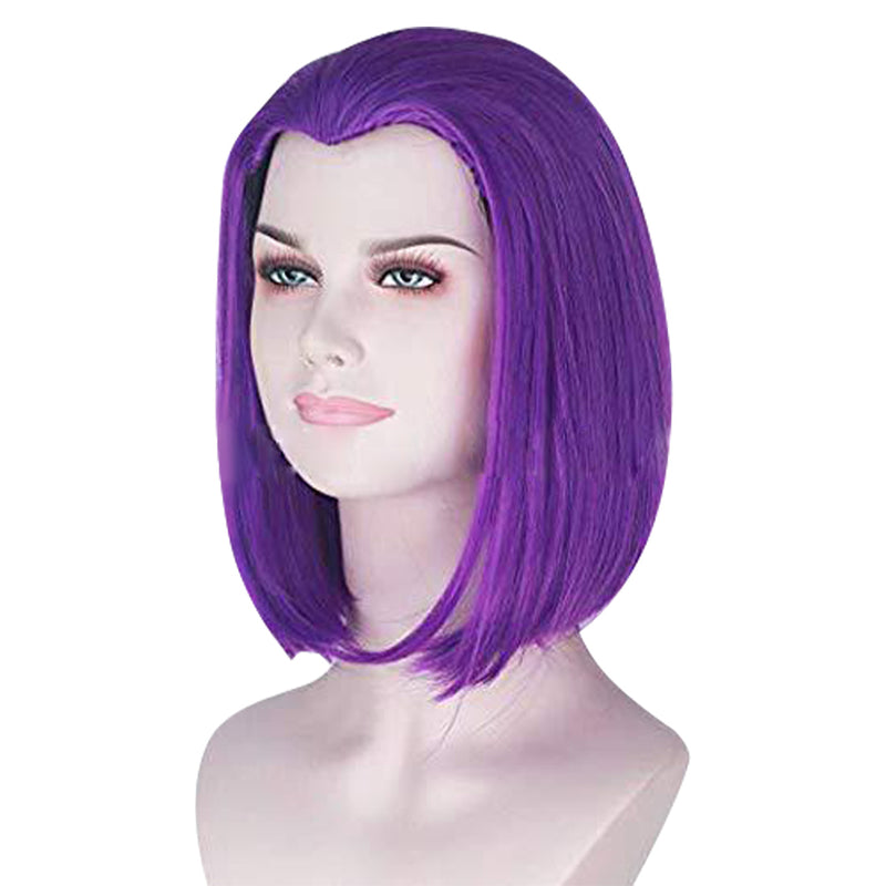 Teen Titans-Raven Cosplay Wig Heat Resistant Synthetic Hair Carnival Halloween Party Props