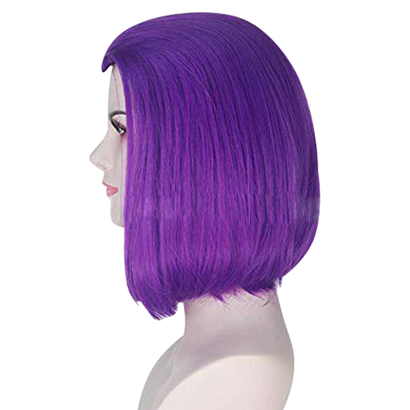 Teen Titans-Raven Cosplay Wig Heat Resistant Synthetic Hair Carnival Halloween Party Props