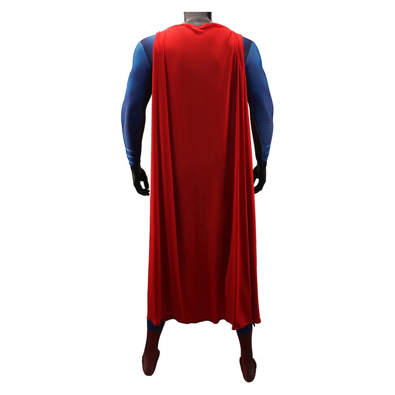 Superman: Man of Steel Cosplay Costume Jumpsuit Cloak  Outfits Halloween Carnival Suit