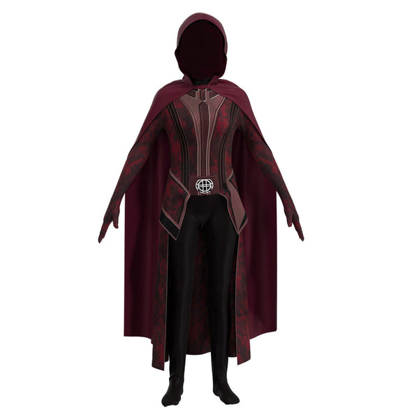 Kids Children Scarlet Witch Robe Cosplay Costume Jumpsuit Outfits Halloween Carnival Suit