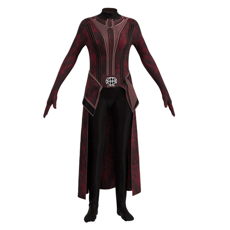 Kids Children Scarlet Witch Robe Cosplay Costume Jumpsuit Outfits Halloween Carnival Suit