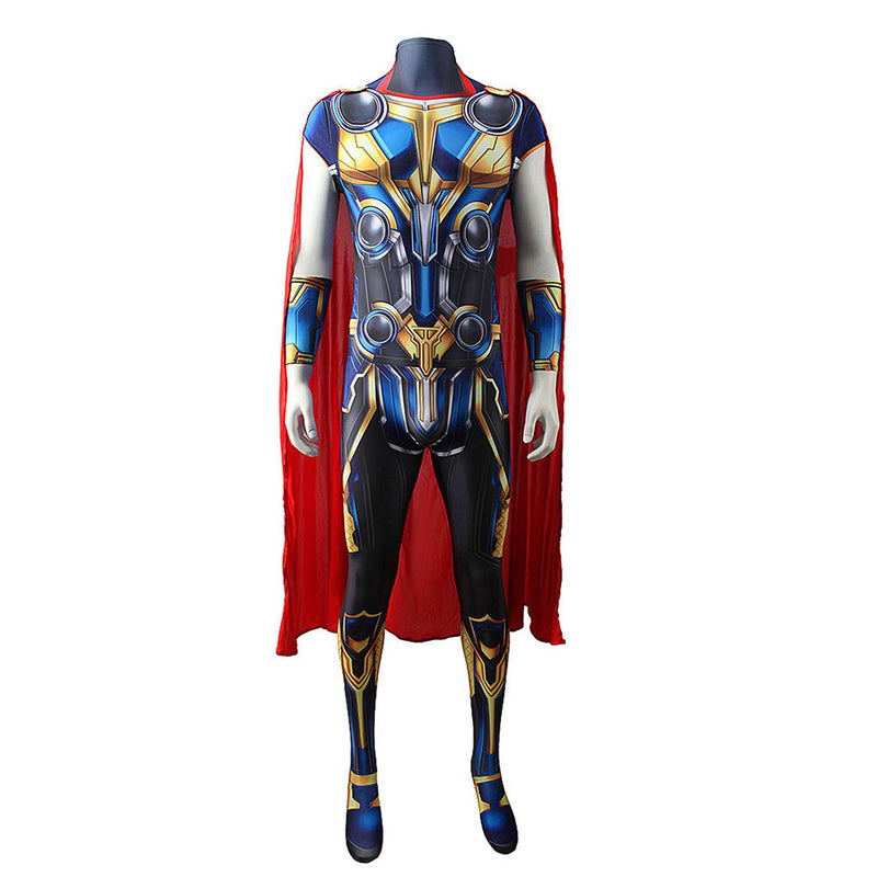 Adult Thor: Love and Thunder Cosplay Costume Outfits Jumpsuit Cloak Halloween Carnival Suit