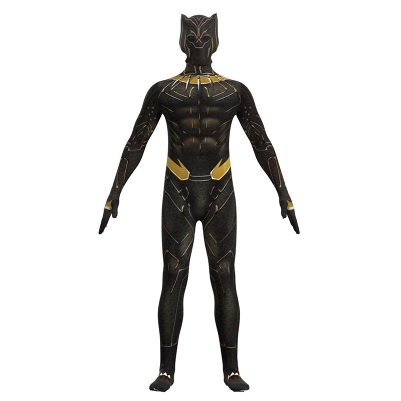 Men Black Panther：Wakanda Forever Cosplay Costume Jumpsuit Outfits Halloween Carnival Suit