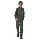 Kids Top Gun Cosplay Costume Pilot Outfits Halloween Carnival Suit