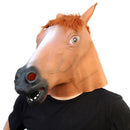 Halloween Horse Head Adult Latex Helmet Funny Headgear Cosplay Accessories