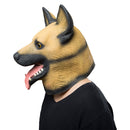 Police Dog Wolf Dog Helmet Animal Latex Helmet Adult Full Face Halloween Cosplay Props