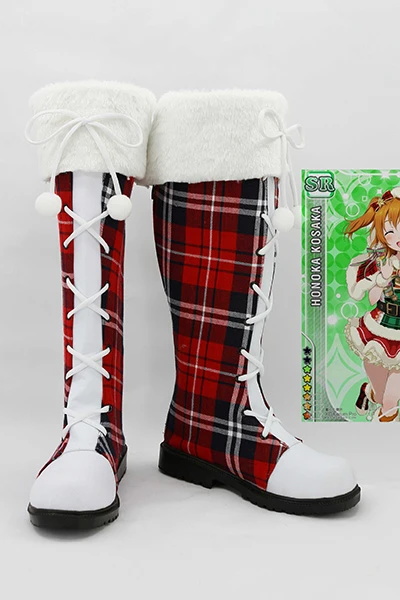 LoveLive! Boots Cosplay Shoes Christmas Version