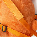 Orange Cosplay Plush Backpack 3D Print School Bag School Bag Rucksack for Men Women
