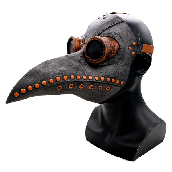 Plague Doctor Long Nose Bird Beak Steampunk Halloween Face Cover Costume Props