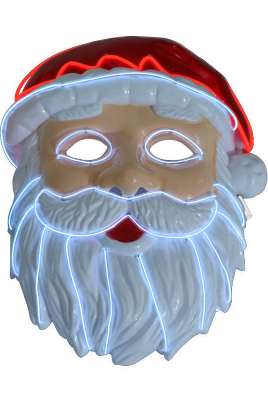 Santa Claus LED Mask Christmas Party Cosplay Props Adult