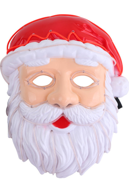 Santa Claus LED Mask Christmas Party Cosplay Props Adult