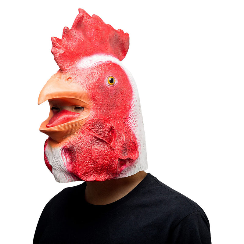 Big Cock Helmet Halloween Animal Latex Helmet Full Face Adult Cosplay