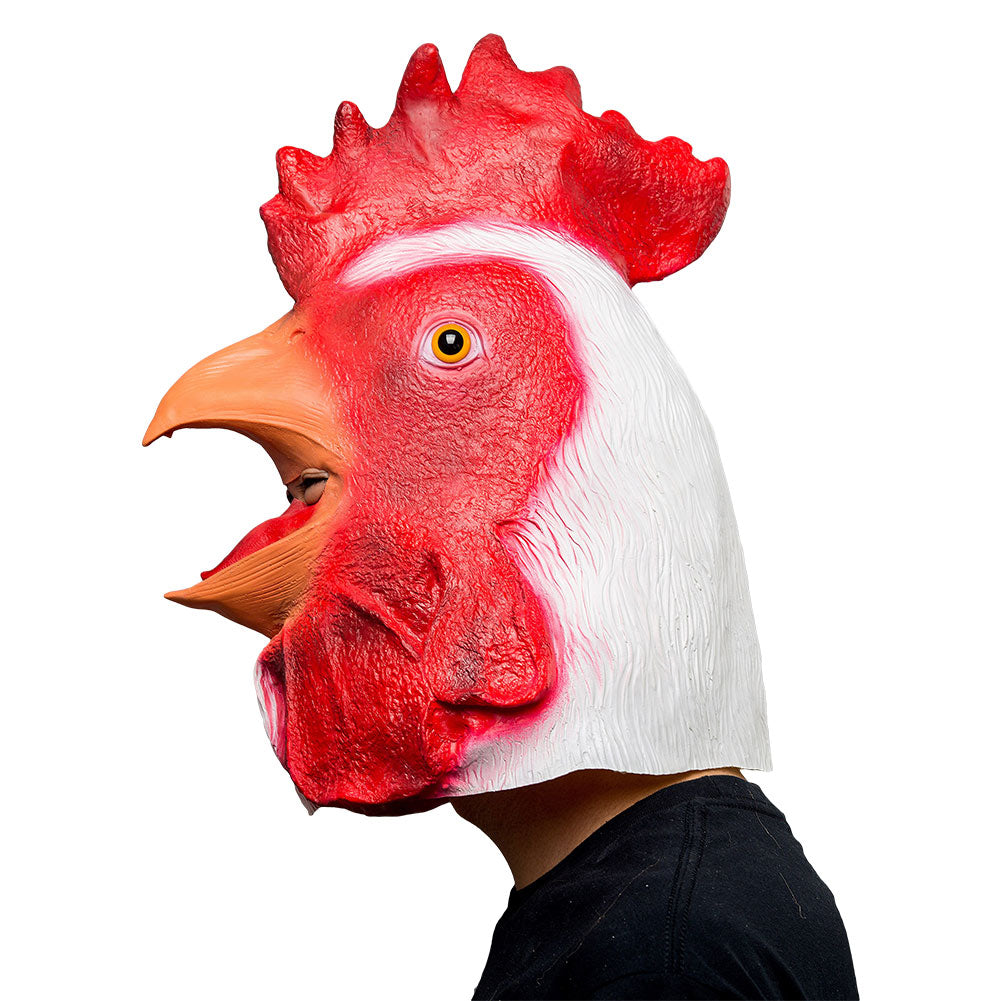 Big Cock Helmet Halloween Animal Latex Helmet Full Face Adult Cosplay