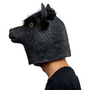 Black Alpaca Helmet Halloween Animal Latex Helmet Full Face Adult Cosplay Props
