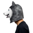 Siberian Husky Dog Helmet Halloween Animal Latex Helmet Adult Cosplay Props