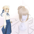 Fate/Apocrypha FA Saber Golden Wig Cosplay Wig