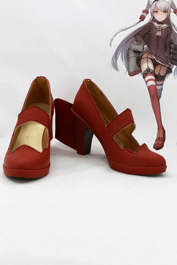 Kantai Collection Japanese Destroyer Amatsukaze Boots Cosplay Shoes