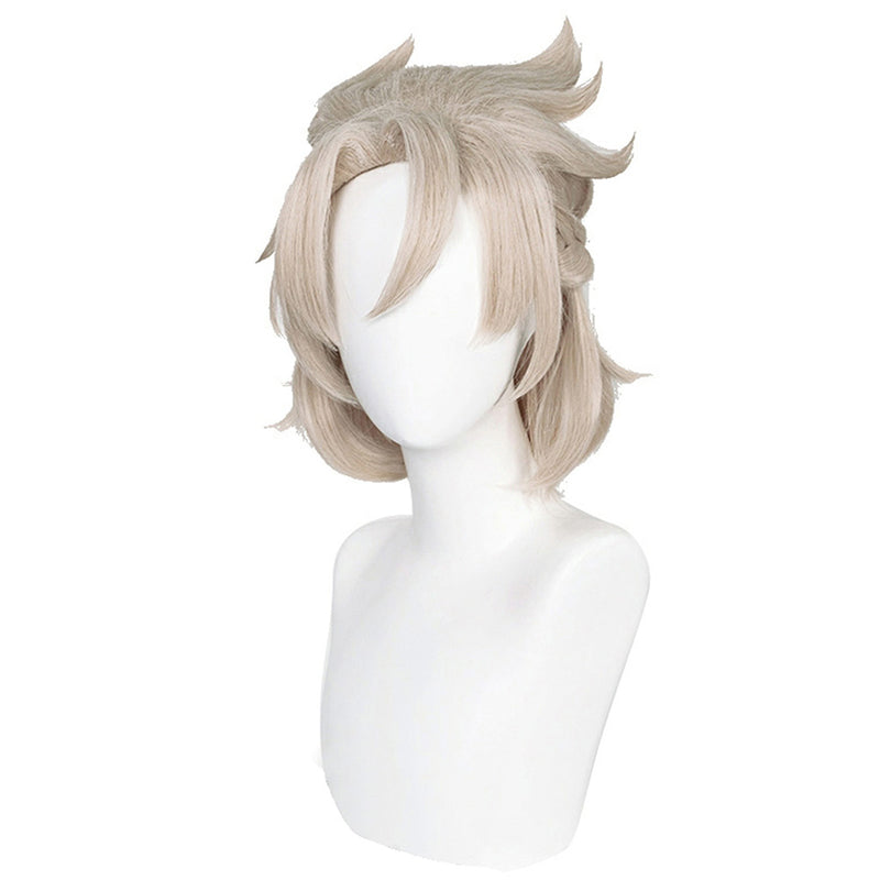 Genshin Impact Albedo Heat Resistant Synthetic Hair Carnival Halloween Party Props Cosplay Wig