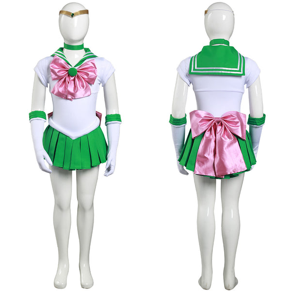 Sailor Moon Kino Makoto Kids Children Girls Dress Outfits Halloween Carnival Suit Cosplay Costume