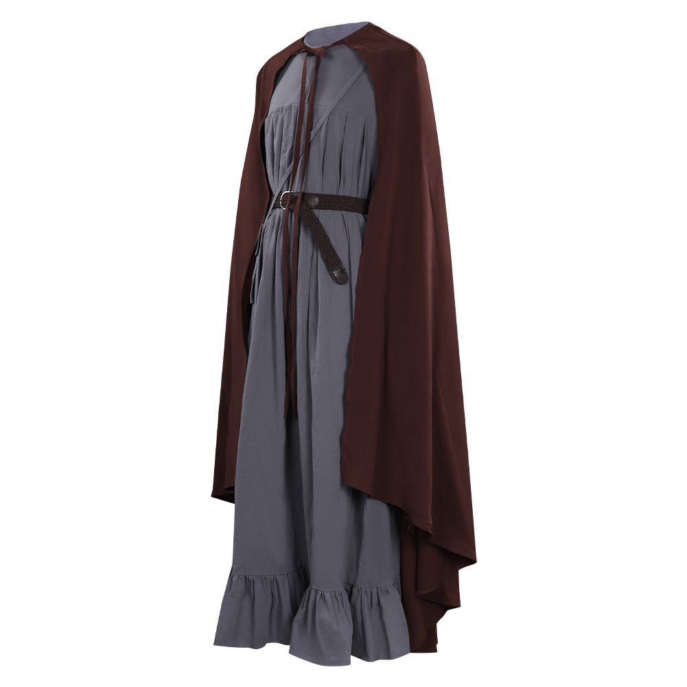 Gandalf Black Long Robe Cloak Outfits Halloween Carnival Suit Cosplay