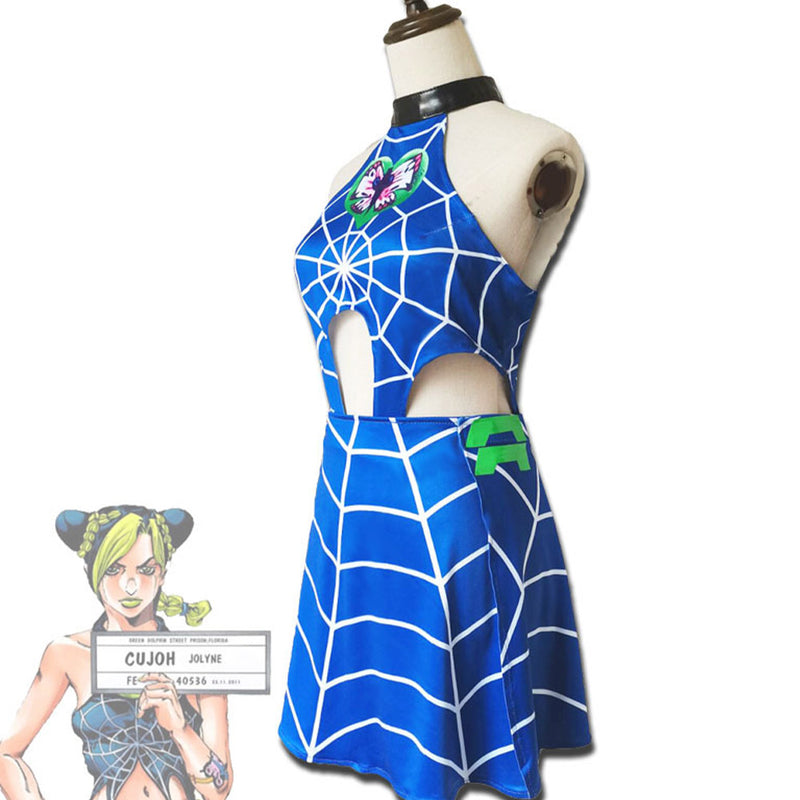 JoJo‘s Bizarre Adventure Jolyne Cujoh Dress Halloween Carnival Suit Cosplay Costume